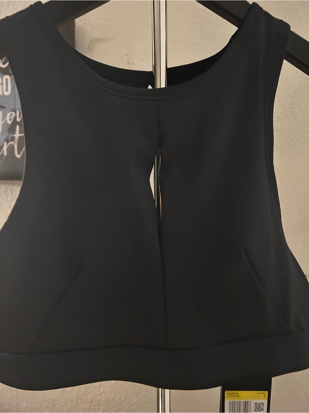 Nike Black Backless Sleeveless Crop top